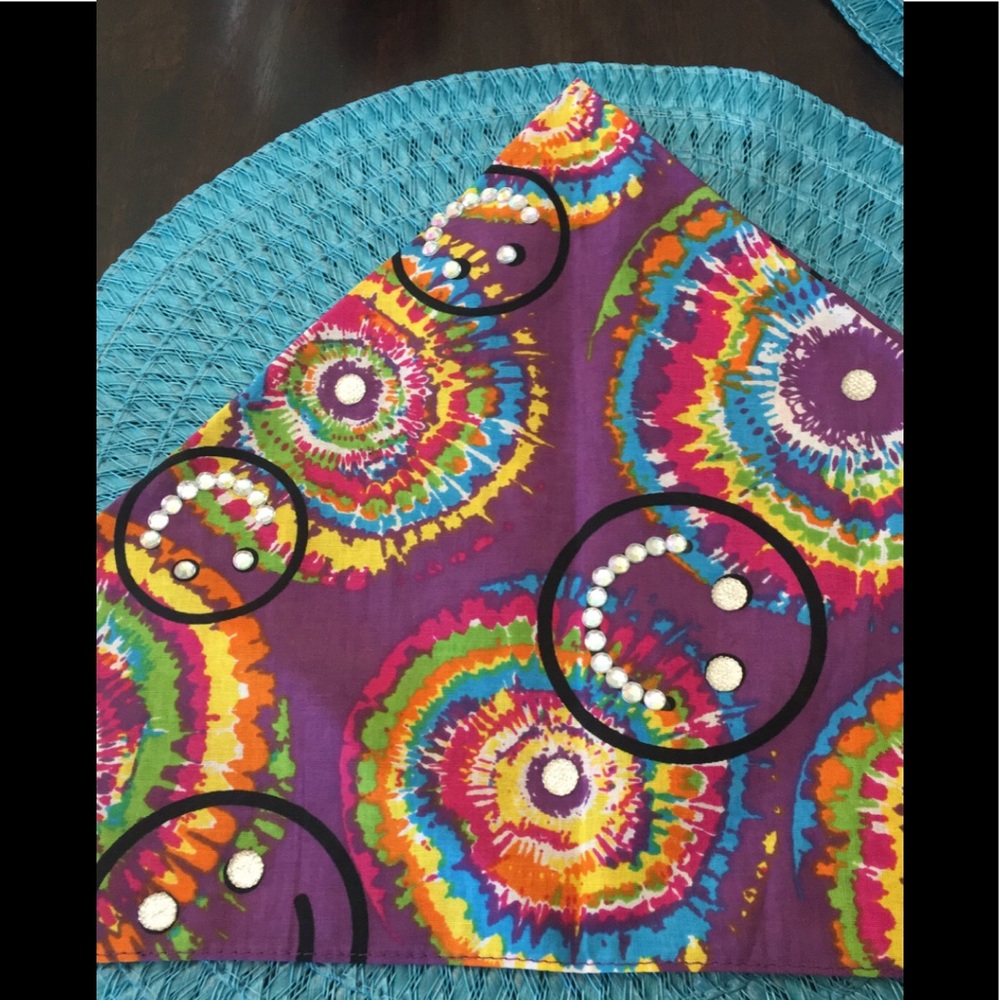 Tye Dye bling bandana